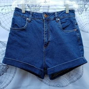 High Waisted Stretchy Jean Shorts